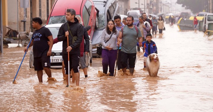 ‘Worst’ flash floods in Spain leave dozens dead, turn streets into rivers – National | Globalnews.ca