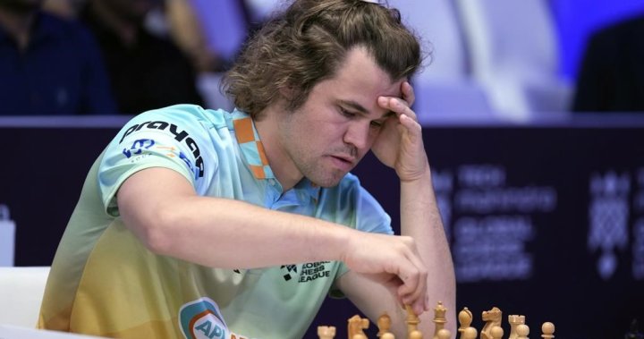 Norwegian chess grandmaster quits tournament in dispute over jeans – National | Globalnews.ca