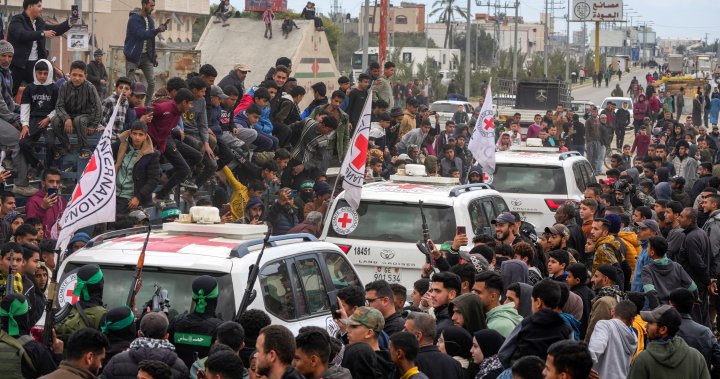 Hamas says no more hostage releases, accuses Israel of violating ceasefire – National | Globalnews.ca