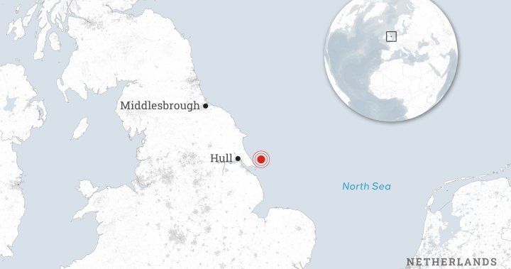 Rescue operation underway after oil tanker, cargo ship collide near England – National | Globalnews.ca