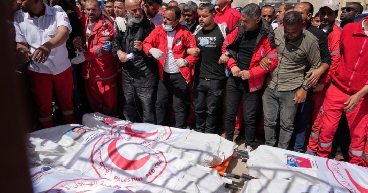 Israeli investigation into killings of 15 medics in Gaza finds ‘professional failures’ – National | Globalnews.ca