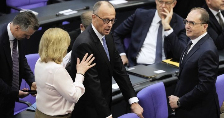 Germany’s Friedrich Merz falls short in 1st vote for chancellor bid – National | Globalnews.ca