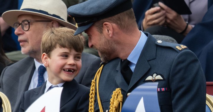 Prince Louis’ antics steal the show again, as he appears to tease his brother – National | Globalnews.ca