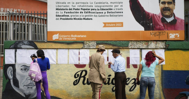 Venezuelans vote for lawmakers and governors as opposition calls for election boycott – National | Globalnews.ca