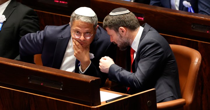 Canada joins allies in sanctioning 2 Israeli ministers for Gaza comments – National | Globalnews.ca