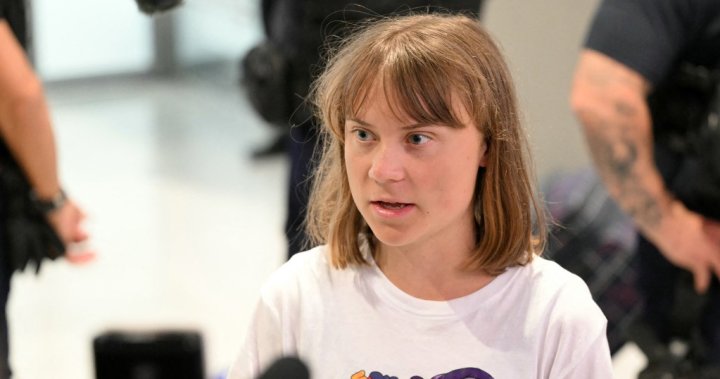 Greta Thunberg deported to France after Gaza-bound aid boat intercepted – National | Globalnews.ca
