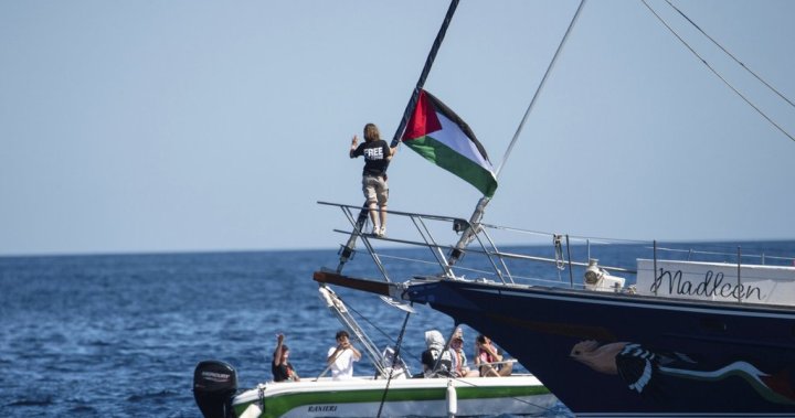 Israel vows to prevent an aid boat carrying Greta Thunberg and other activists from reaching Gaza – National | Globalnews.ca