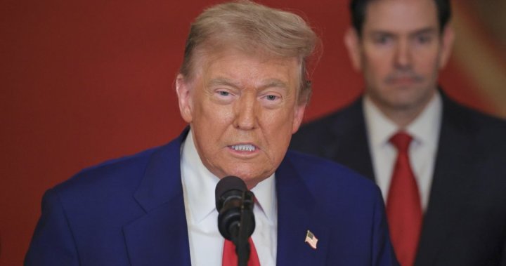 Trump says Iran, Israel ceasefire to be phased in over next 24 hours – National | Globalnews.ca