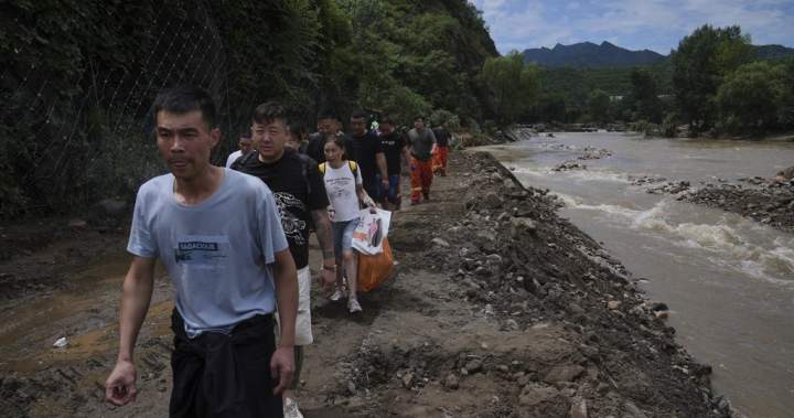 At least 38 dead from floods, landslides in Beijing region after rains – National | Globalnews.ca