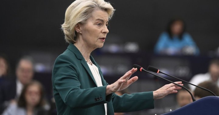 EU’s Ursula von der Leyen survives confidence vote. Why she faced it – National | Globalnews.ca