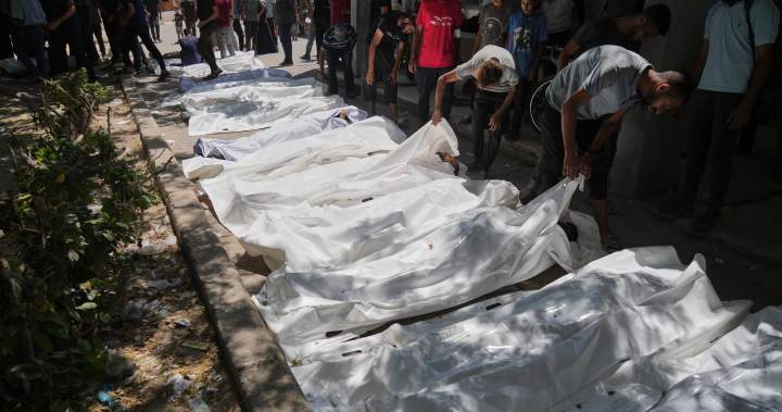 Israeli troops shoot Palestinians at aid site, kill 67: Gaza health ministry – National | Globalnews.ca
