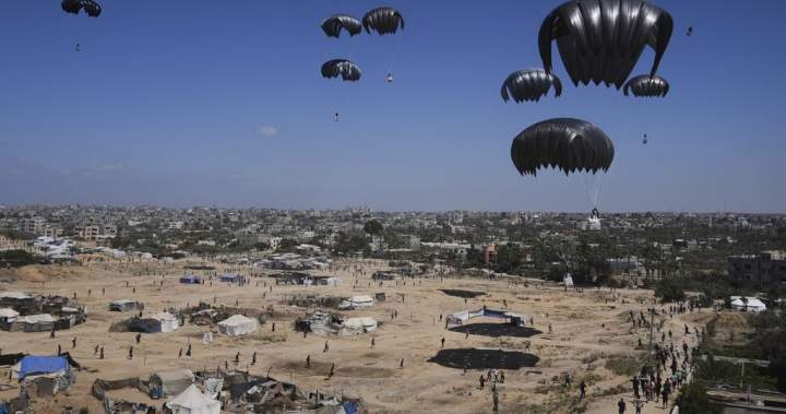 Trump officials to inspect Gaza food distribution as death toll rises – National | Globalnews.ca