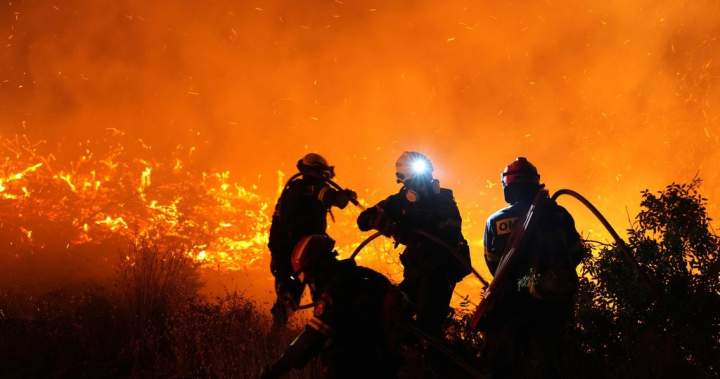 Wildfire sweeps northern Athens suburb, residents ordered to evacuate – National | Globalnews.ca