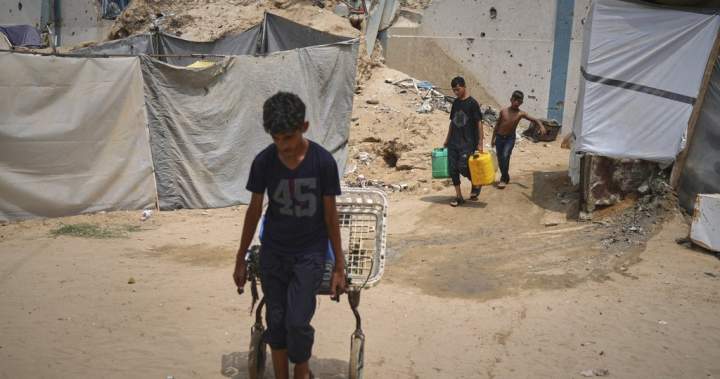 Israel prepares to move Palestinians to southern Gaza as Israelis urge mass protest over conflict – National | Globalnews.ca